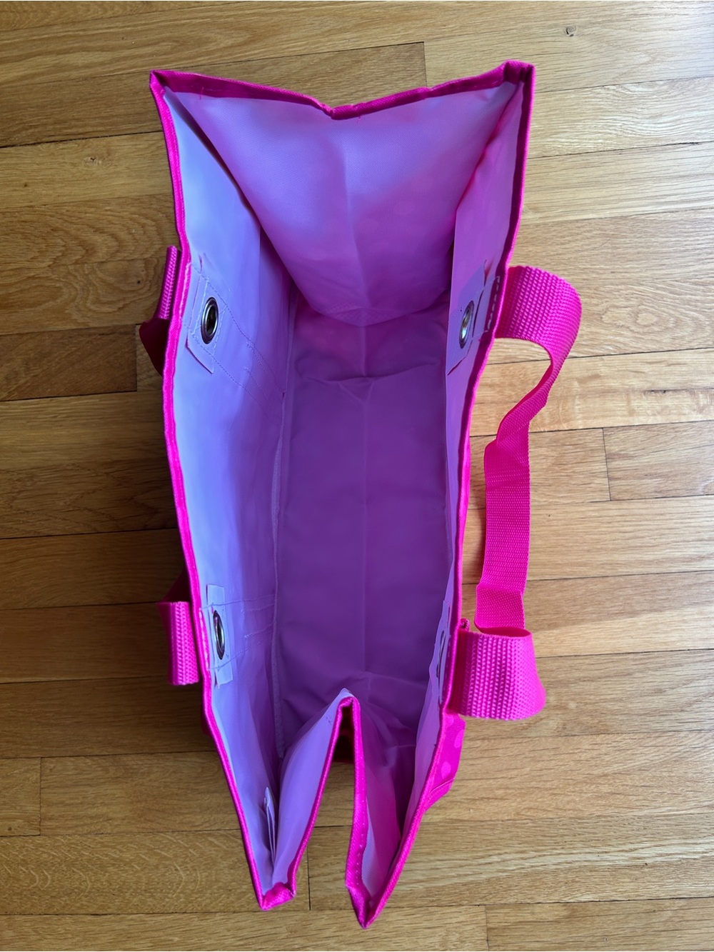 Thirty One Pink Polka Dot Organizing Utility Tote - Picture 4 of 5